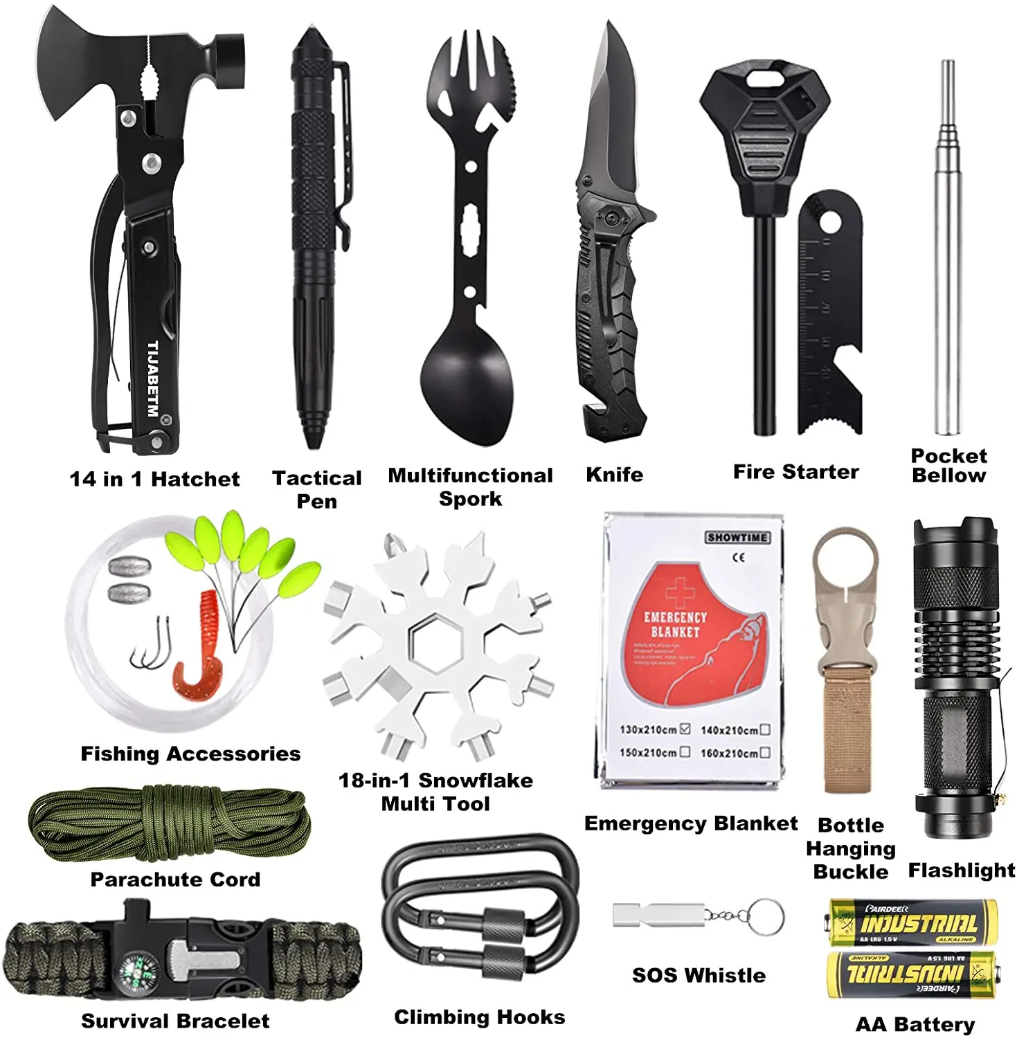 2024 NEW MSR QSGJ001 Outdoor Accessories Camping Kit emergency survival kit professional survival gear