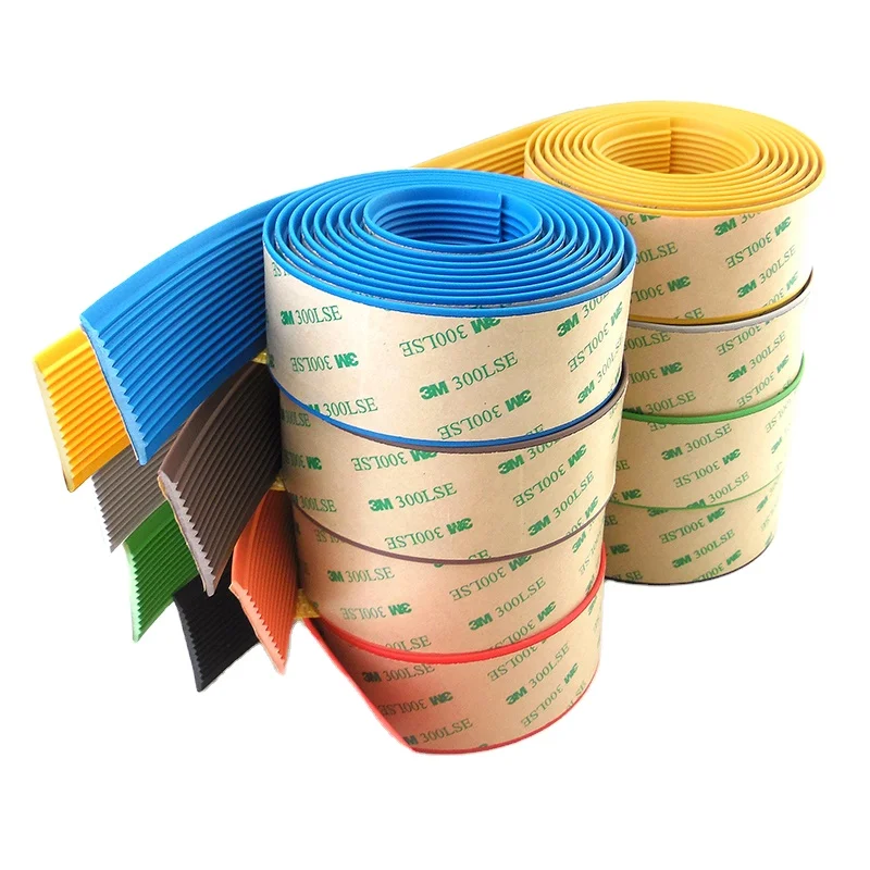 Antiskid stair buckle rubber sealing strip, antiskid stair closing