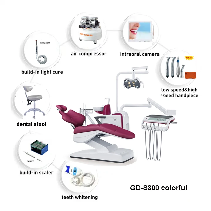 Intelligent right and left hand system Medical Dental Chair with dental water filtration system