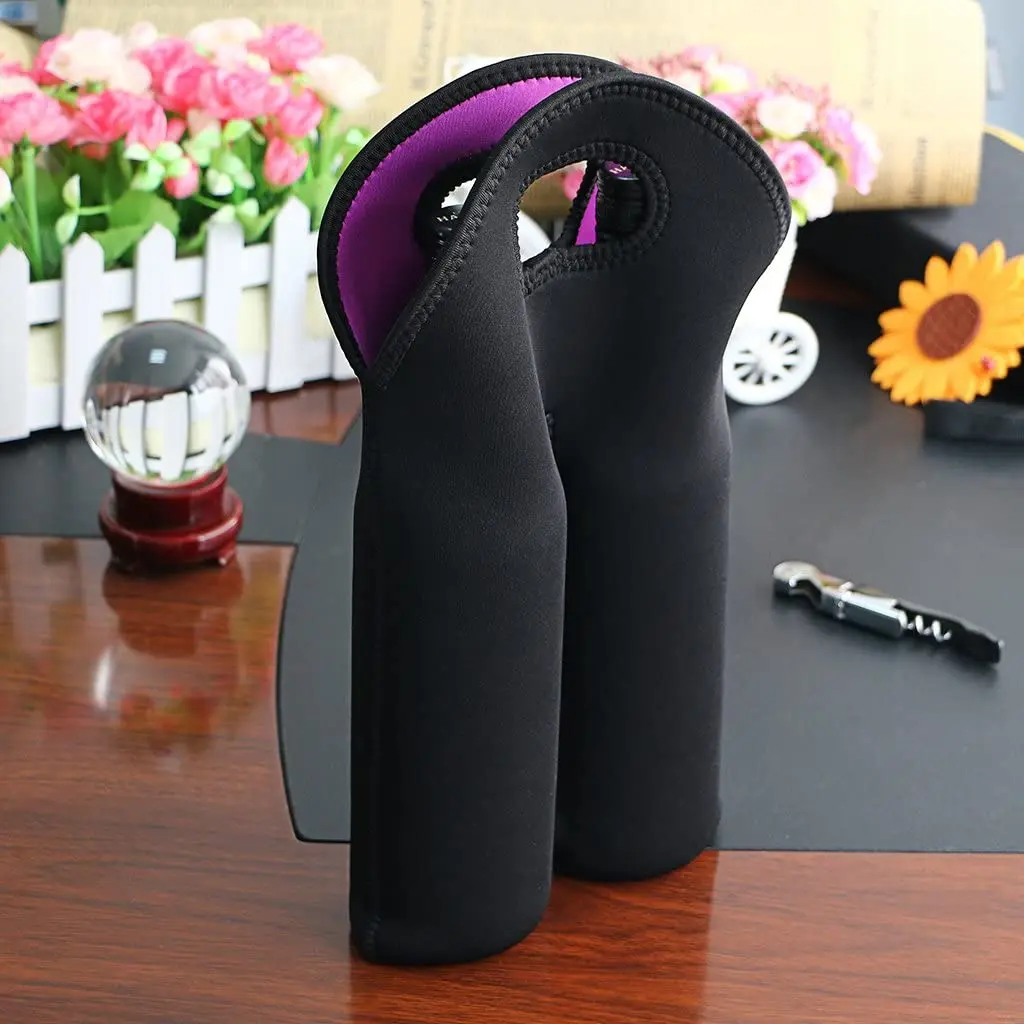 Portable Neoprene Wine Bag With Carry Handle