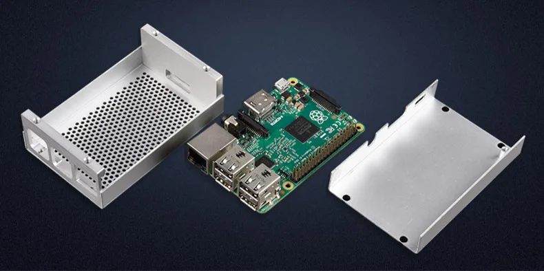 Raspberry Pi Case 3b+universal Metal Shell Raspberry Pi 3rd Generation B+aluminum Alloy Box Heat Dissipation 4B Shell
