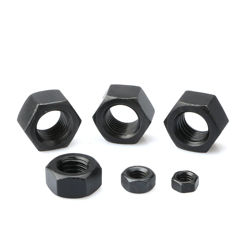 Manufacturer DIN934 Grade 8.8 Carbon Steel Hexagon Nut Black Finished Hex Nut