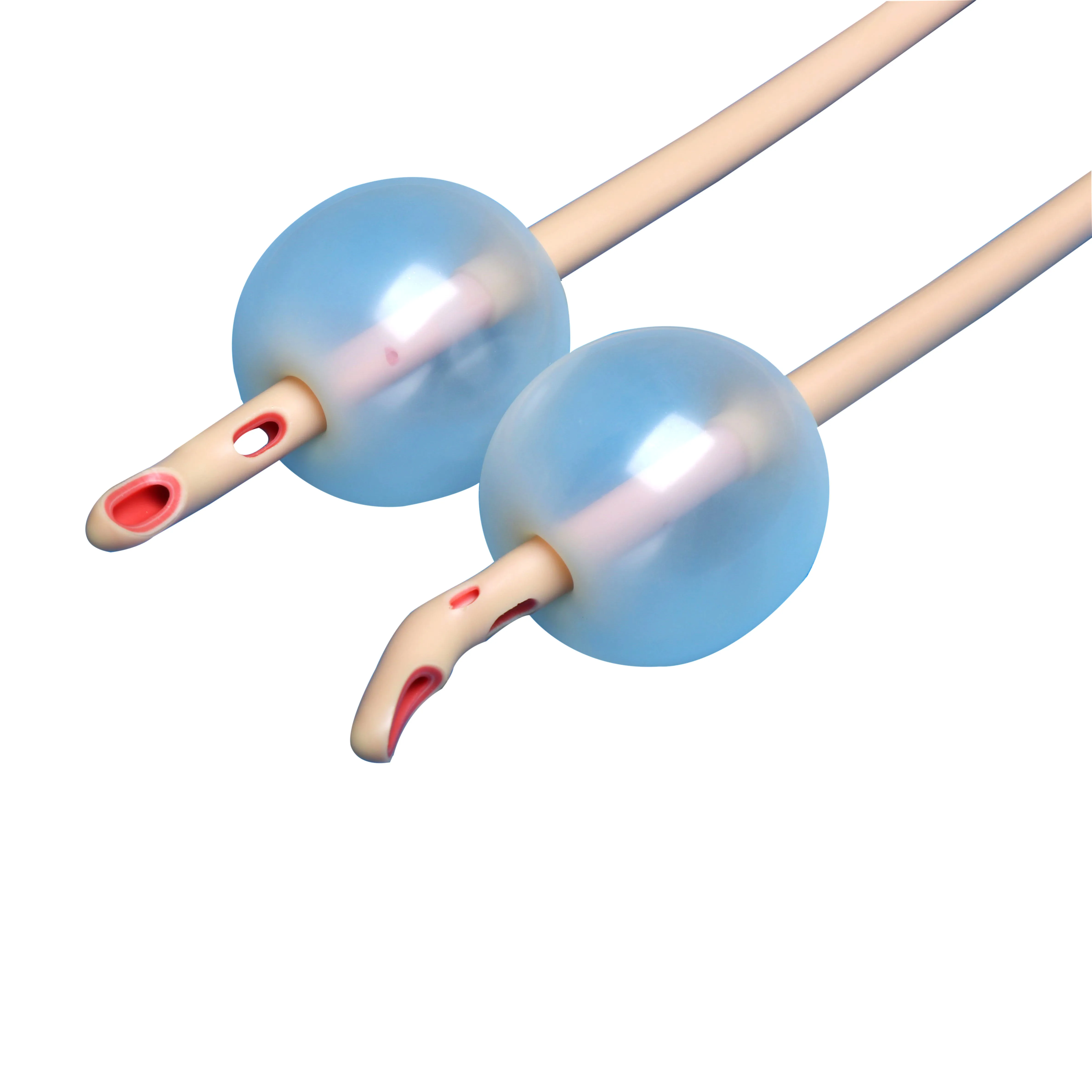 
Factory Supplier Latex Reinforced Haematuria Foley Catheter for Clots drainage use Soft rubber valve 