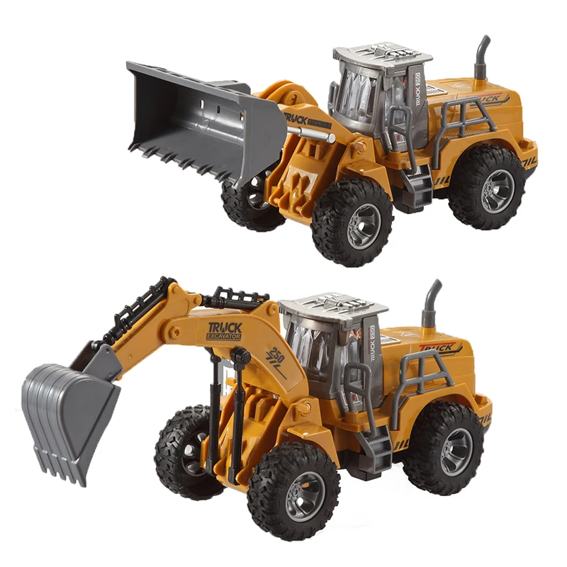Wholesale excavadora de juguete 1:30 remote rc car jcb excavator toys four-way remote control engineering vehicle toy for kids