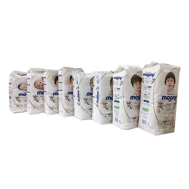 Japanese natural moony comfort wholesale baby diapers products