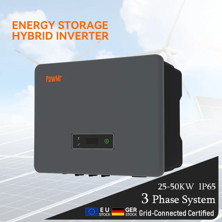 PowMr 25/30/36/40/50KW 750V HV New Energy Storage Solar Inverter 3 Phase MPPT Efficient Hybrid Solar Inverter