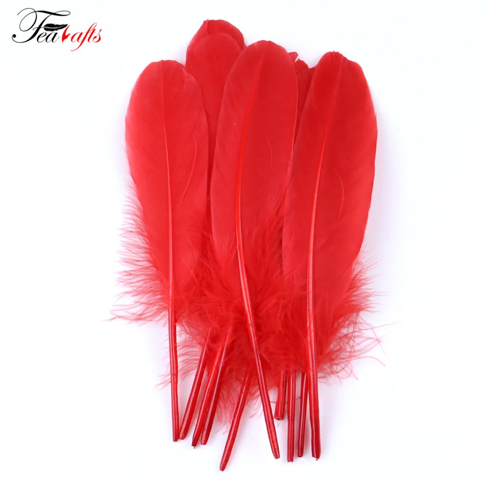 Оптовая продажа низкая цена 100 шт./партия 5-8 дюймов 13-20 см натуральные красочные серые перья канадские гусиные для украшения перьев