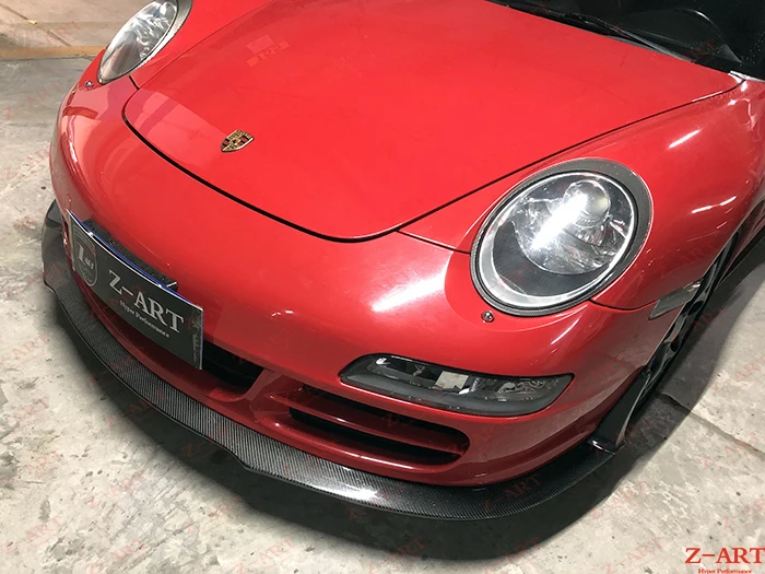  Оригинальный Z-ART RS юбка переднего бампера из углеродного волокна для 911 2005-2009 углеродное волокно ремонт выставочные стенды 997 1 передний