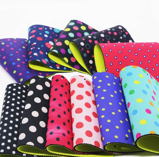 Free sample custom printed neoprene coated fabric 2mm 3mm 4mm 5mm waterproof material printed neoprene fabric