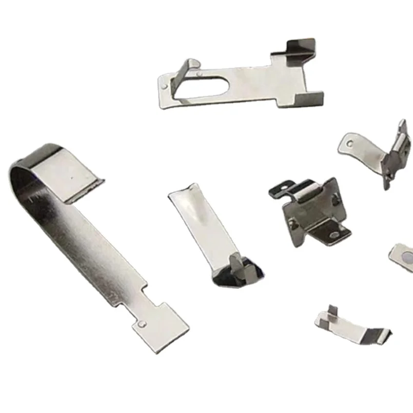 Precision Sheet Metal Belt Stamped Spring Clip Sheet Metal Stamping Flat Contact Micro Stamping