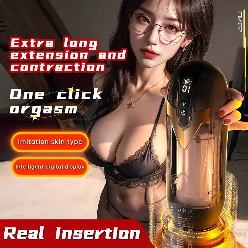 Voice Vibrating Electric Male Masturbator Cup Deep Throat Silicone 3D Realistic Pocket Pussy Oral Sex Toy for Man Masturbation