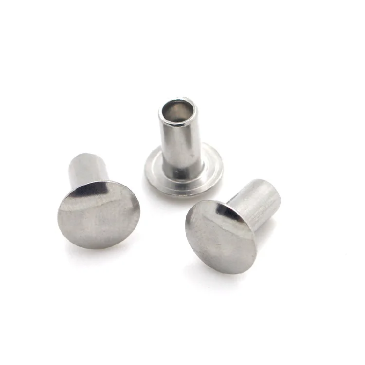 M5 Stainless steel 304 half blind Pan Head flat head Semi-tubular pin Rivets round head hollow rivet for leather