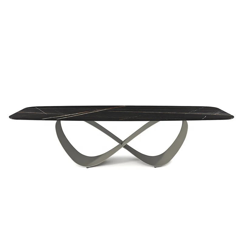 5605 Modern  8 seater dining table wood chairs set