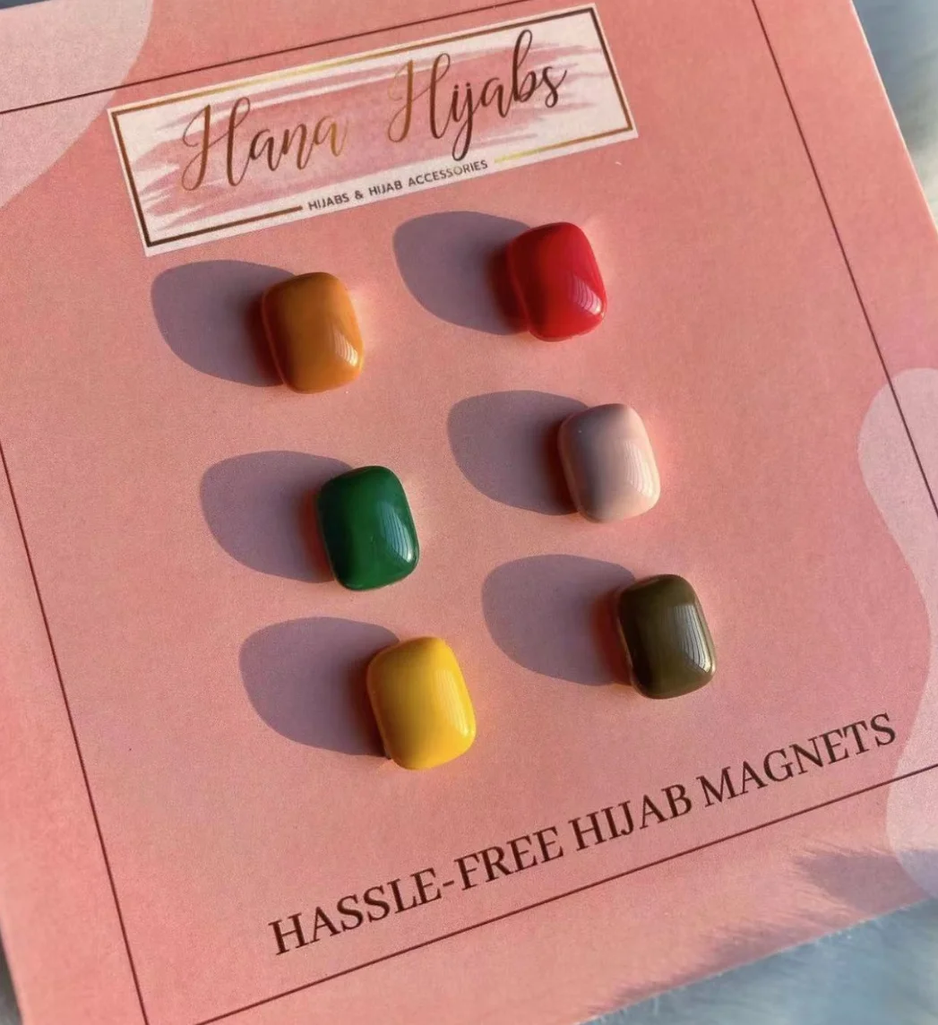 pins strong hijab magnets fashion muslim flower color magnetic hijab pin ball