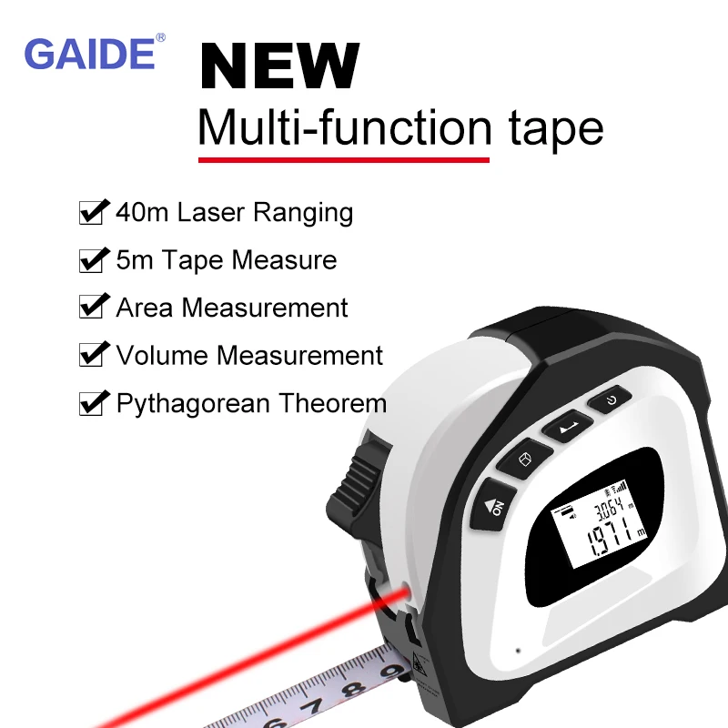 40m Laser Tape Measure Digital Tape Measure Laser