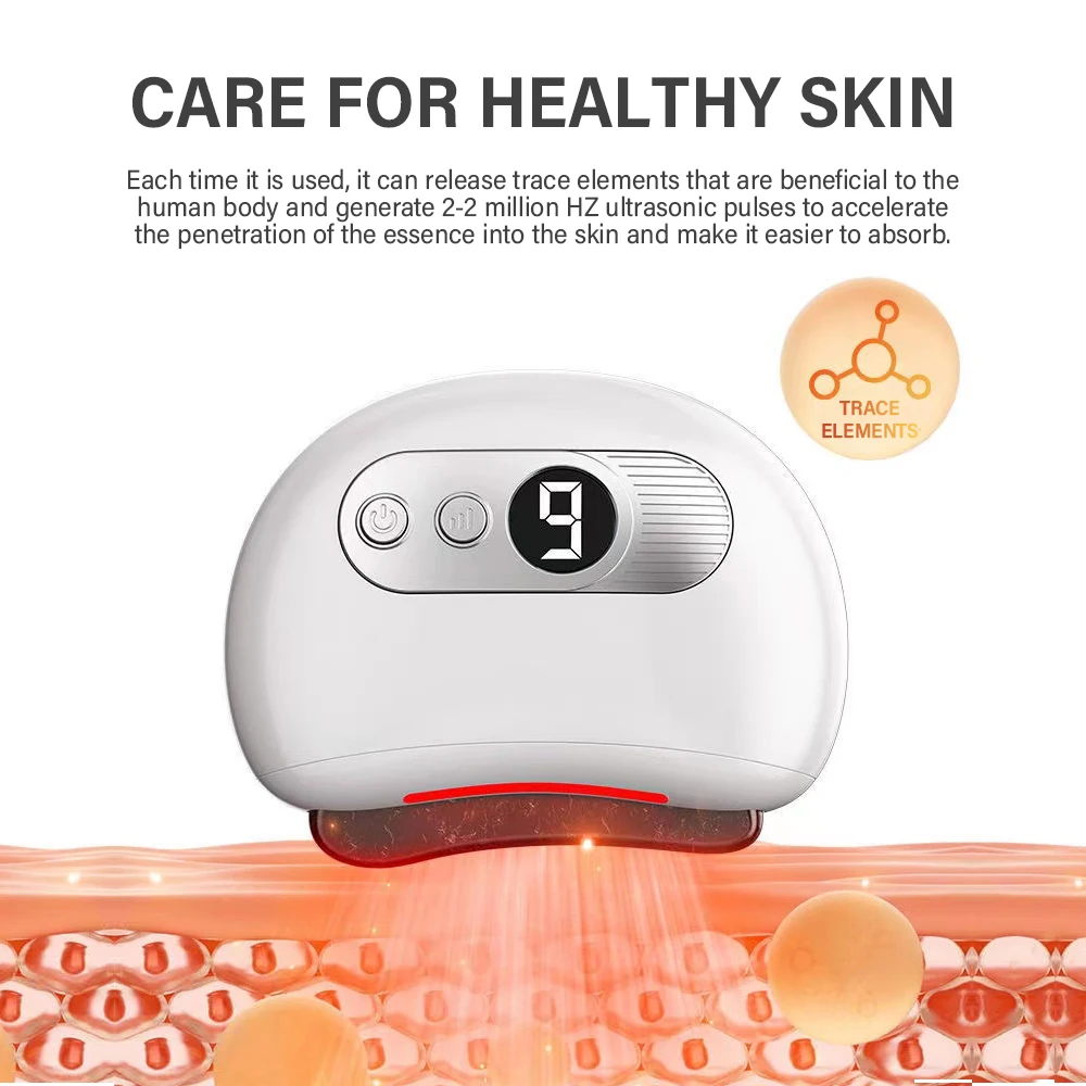 Electric smart scraping massager, adjustable gear, with USB rechargeable port, suitable for whole body use