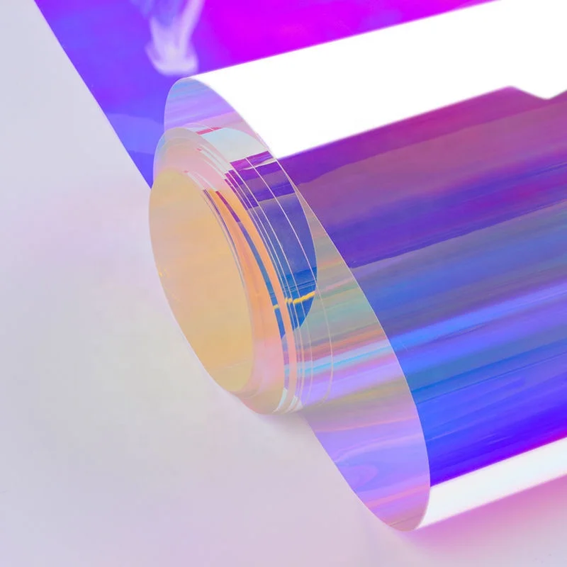 Радужная дихроическая пленка самоклеящаяся стеклянная Защитная отражающая Ослепительная для