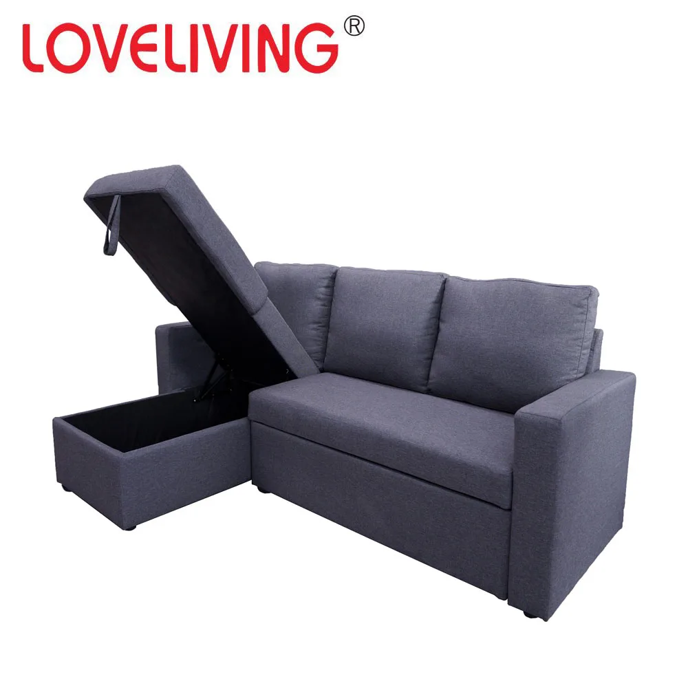 
Living Room Sofas Large Capacity Foldable Storage Corner Puller Sofas Modern Futon Sofa Bed Livingroom Home Furniture Fabric 67 