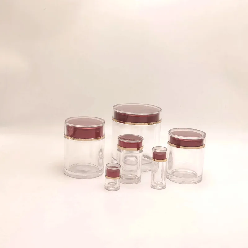 Transparent acrylic health product bottle saffron Dendrobium Notoginseng lozenges capsule acrylic plastic packaging bottle