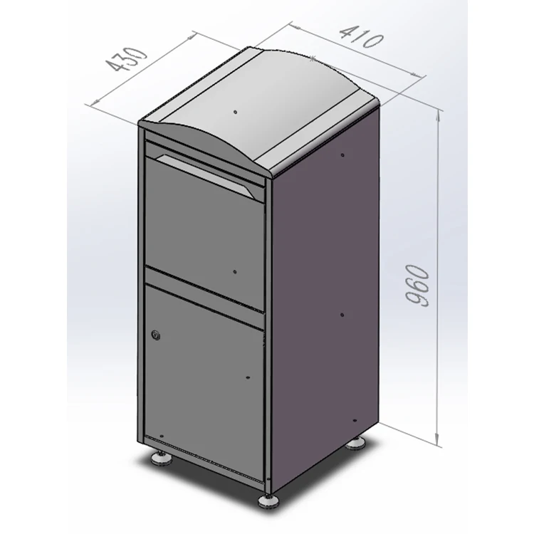 New Design Floor Standing Home Outdoor Large Smart Parcel Delivery Drop Post Mail Letter Box