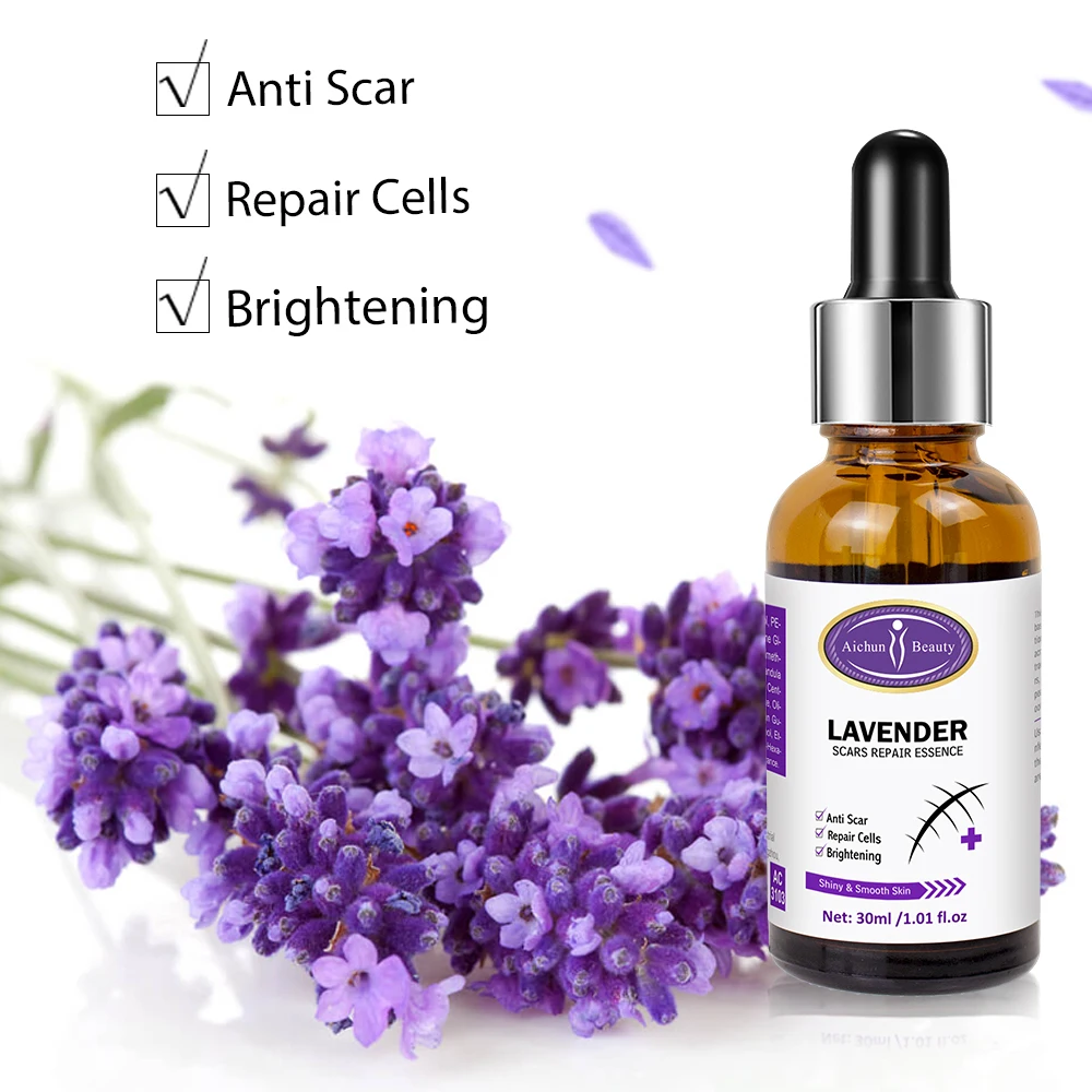 Gentle and skin friendly anti inflammatory nourishing lavender scars repair serum
