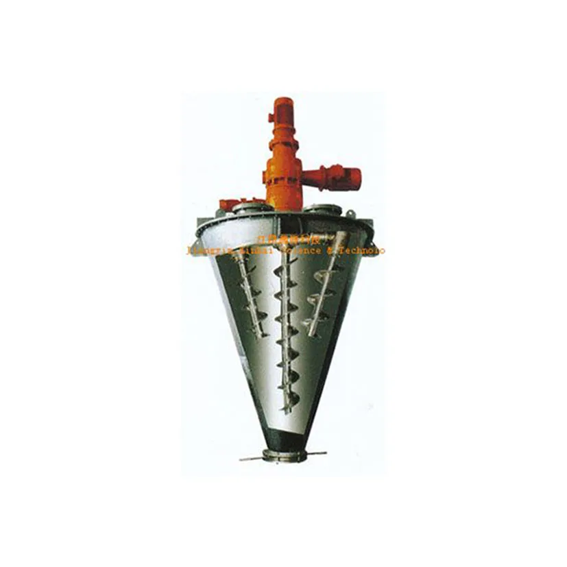 Conical twin screw mixer/vertical ribbon mixer/ food chemical powder and liquid mixing blender