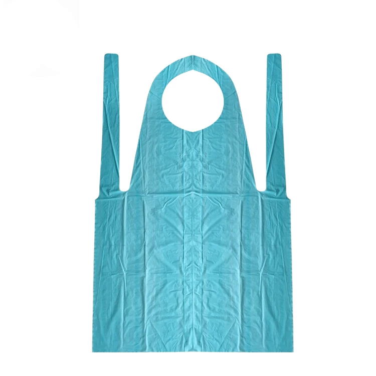 blue environmentally friendly PLA corn starch Waterproof 100% biodegradable Cleaning plastic apron