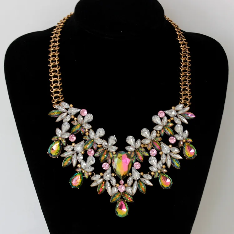 2019 crystal rhinestone necklace fashion statement necklace jewelry necklace
