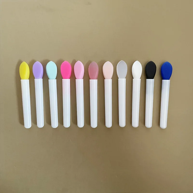 Silicone Mini Lip Brush Single Lip Makeup Brush Lipstick Applicator Brushes For Lipstick Lip Gloss Mask Cream
