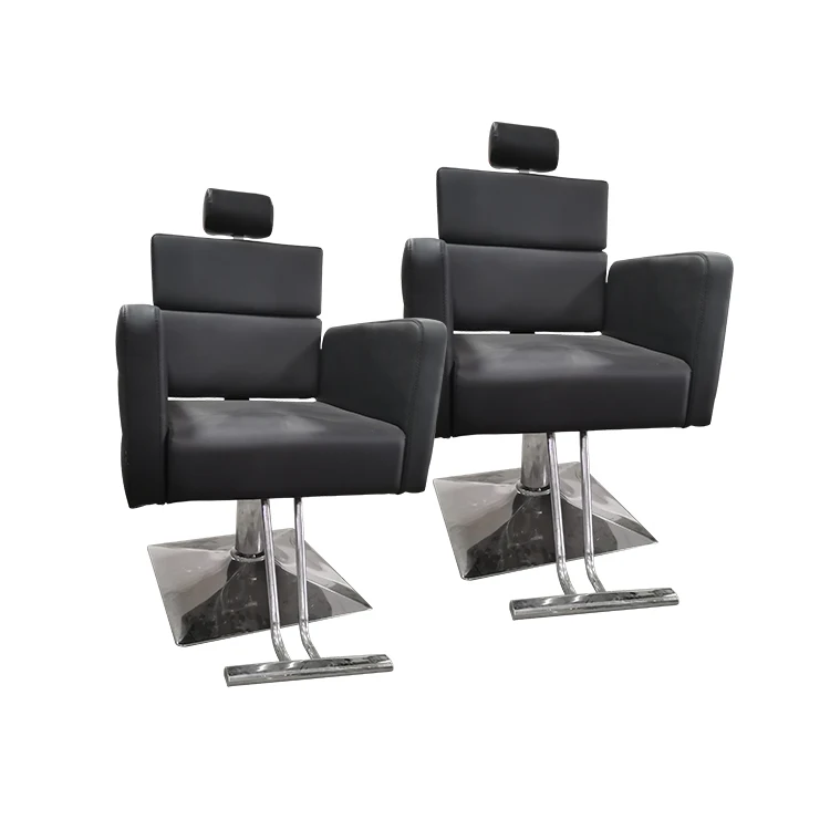 pengde chrome base swivel leather lounge beauty ladies recliner salon chair