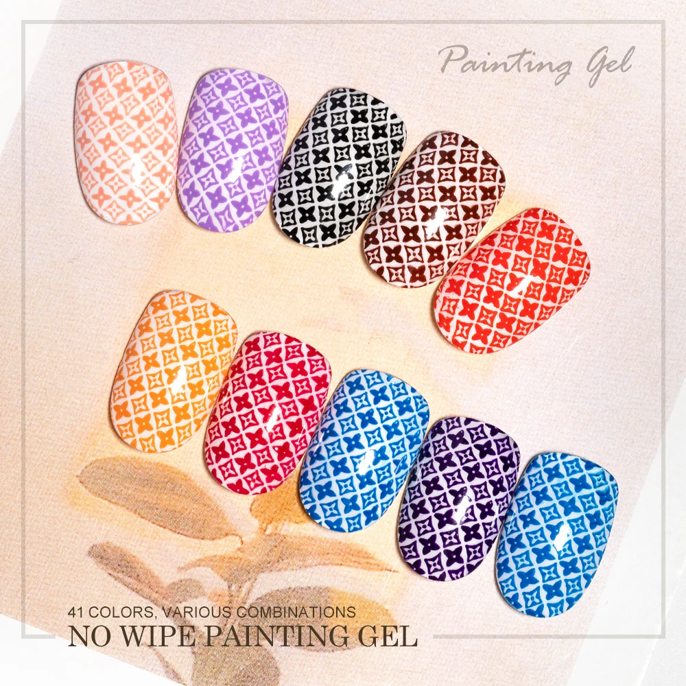 High color saturation no wipe stamping shell gel polish 41 colors available
