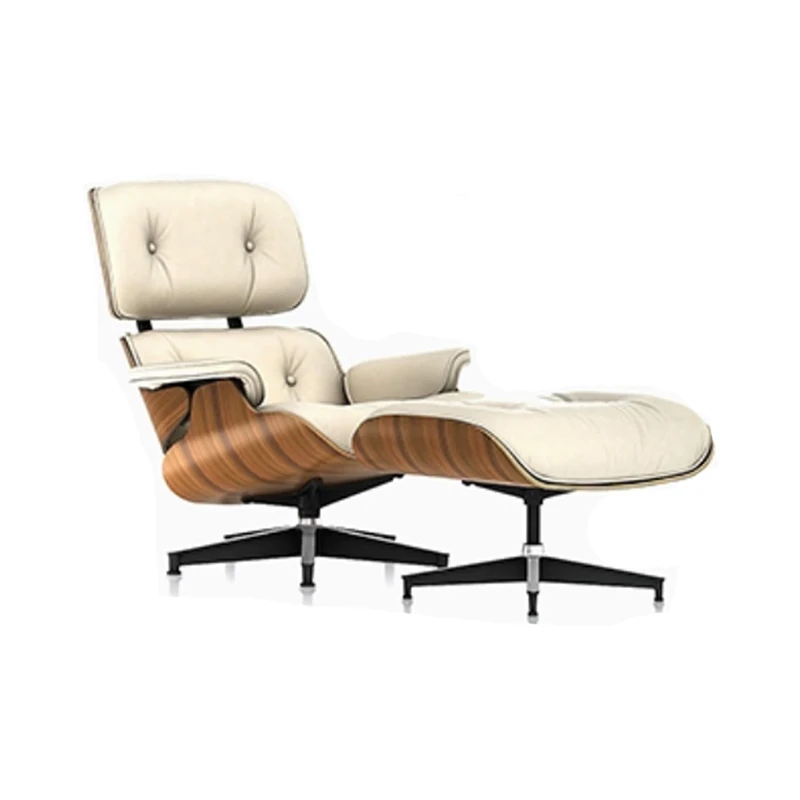 Fashion PU Leather relaxing without wheels comfortable adjust recling chair with footrest