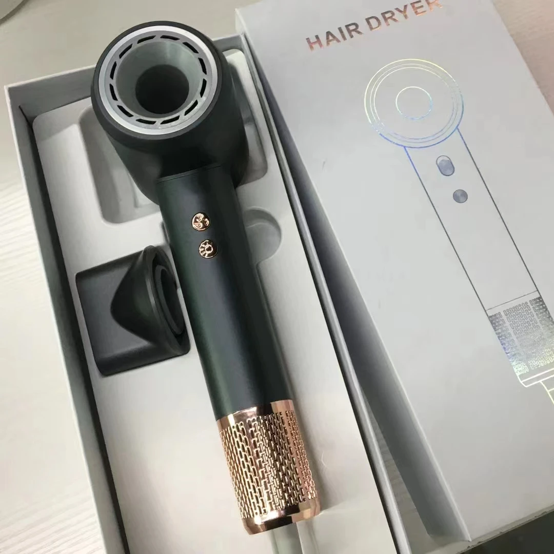 High wind hair care 2400w high power hair dryer blue light care quick drying automatic power off protection 2024 new product