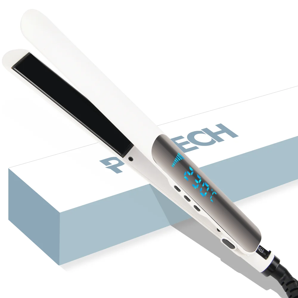 PRITECH Floating Plates Professional Planchas Hair Straightener De Cabello Fast Heating Dual Voltage LCD Flat Iron Electric 54W