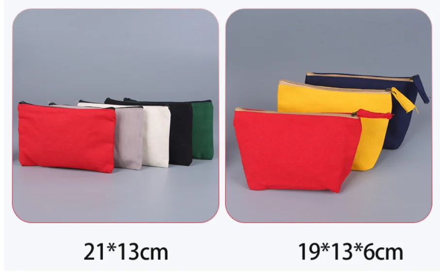 Stationery Student Organizer Canvas Zipper Document File Bag