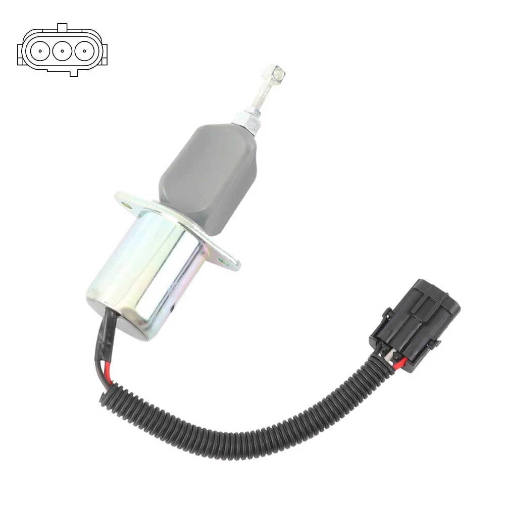 XIANGRUI Factory New 12V Fuel Shut Off Solenoid Valve Stop Solenoid Valve fit for  1752ES SA4026-12 SA-4124-12 XR-3042
