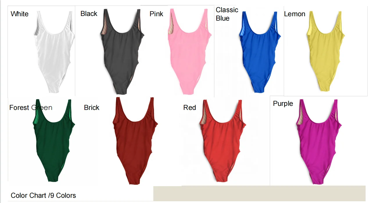 Ready To Ship Swimsuit Bridesmaid Swimsuit Solid One Piece Swimsuit
