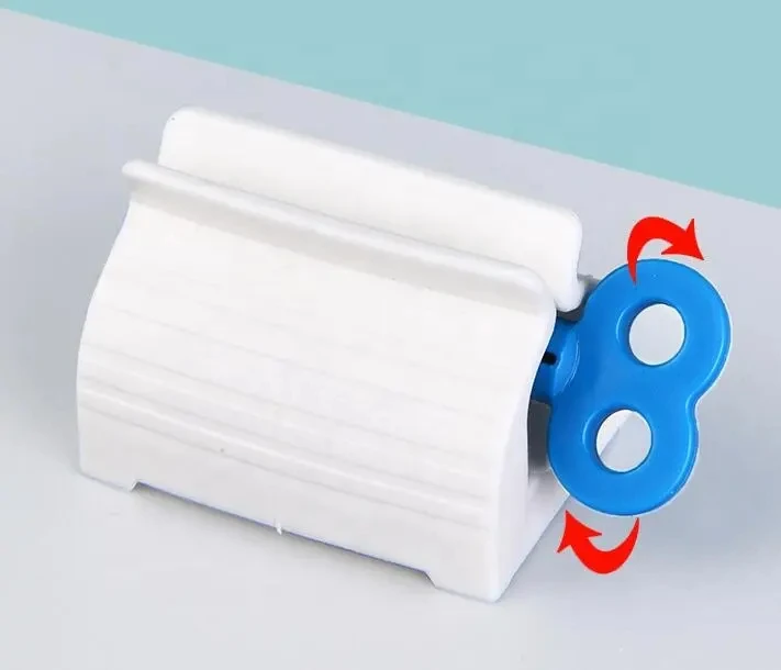 Bathroom Accessories Toothpaste Squeezer Dispenser Lazy Susan Facial Cleanser Presser Manual Toothpaste Tube Clip