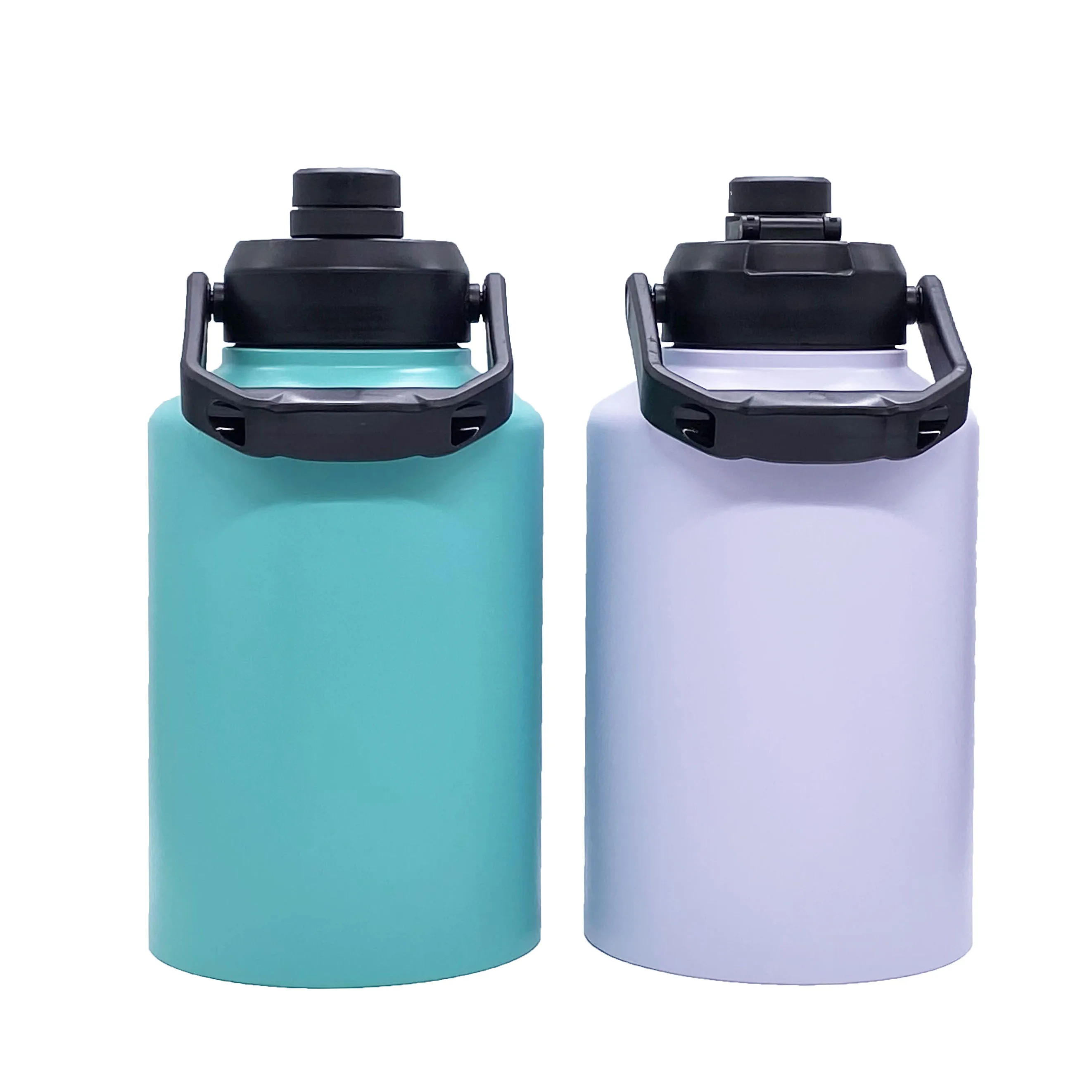 128OZ Insulated Water Jug One Gallon Vacuum flask Bicycle Water Bottle Stainless steel Handle bottle insulated tumbler