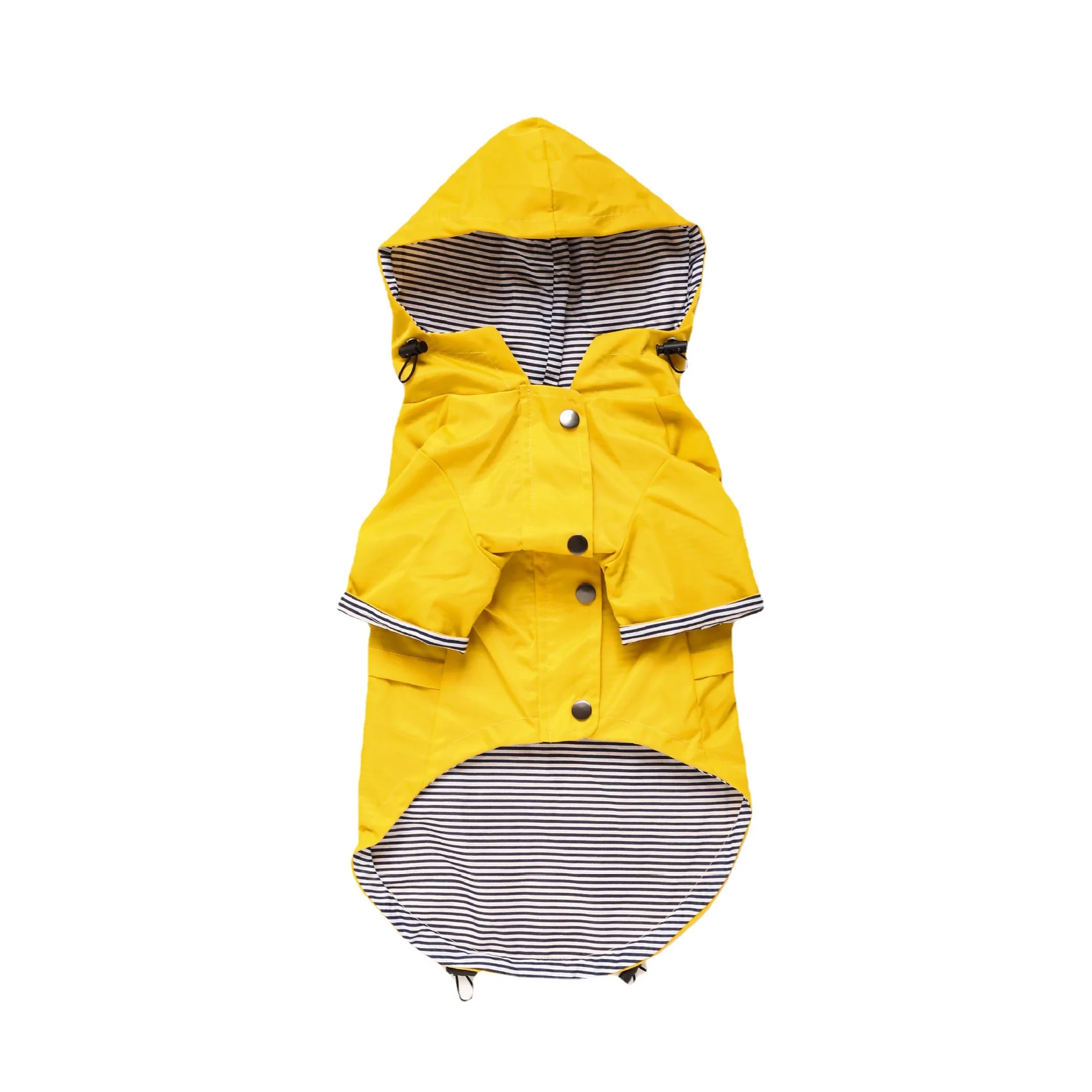 pet dog clothes raincoat British style outdoor jacket 5XL big dog Stripe lining dog poncho Windproof and rainproof