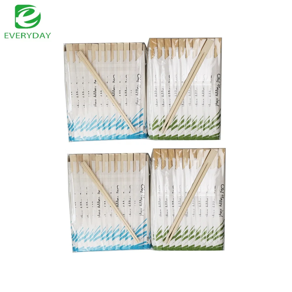 Cheap Chinese Wholesale Disposable Wooden/Bamboo Chopsticks  In Paper Packaging
