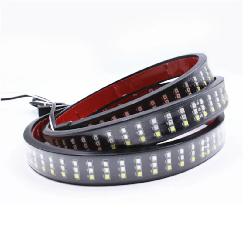 A8 Tail light New Style 60 inch 3 Row Slim LED 12V 24V Flexible Curved Barra Led Bar 4x4 Pick up Truck Car Offroad Led Light Bar