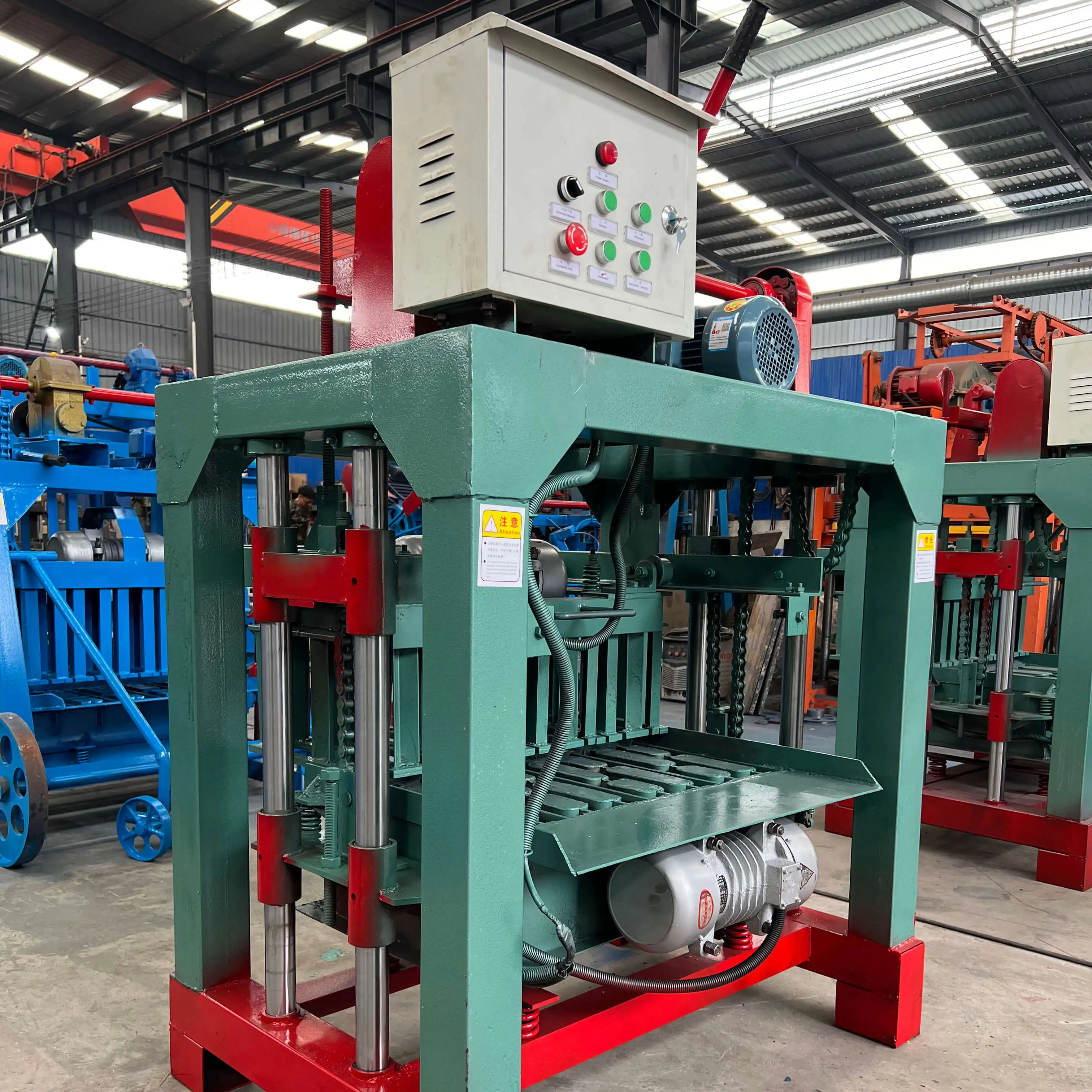 Hollow Block Machinery Vibration Concrete light Weight Brick Making Block Molding Machine