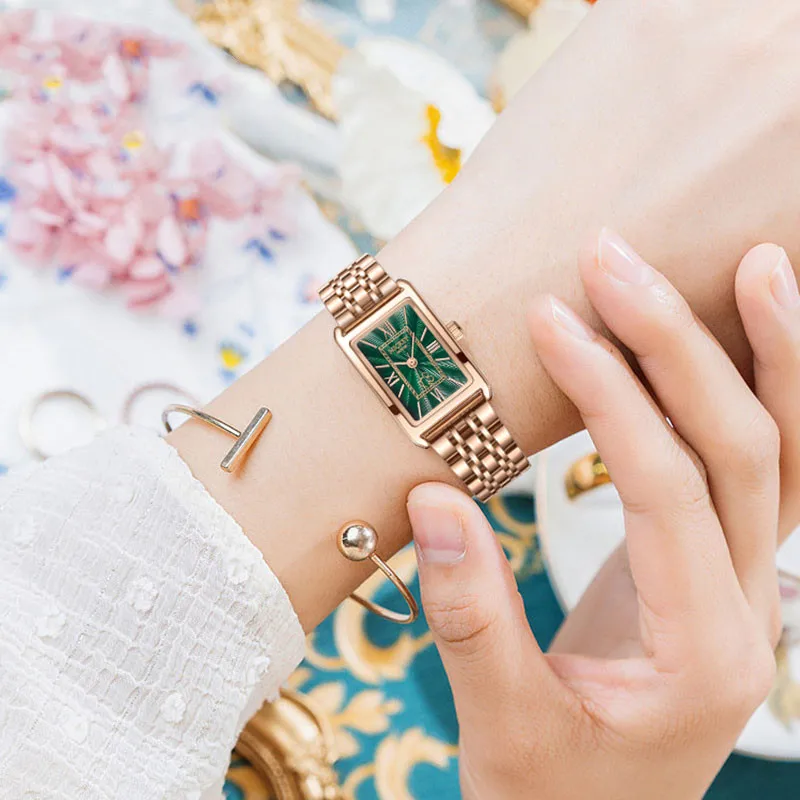 Wholesale Low price High quality Classic square luxury vintage minimalist Ladies Watches