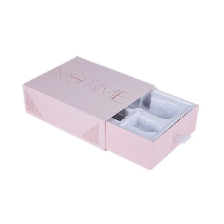 Free samples Wholesale Custom Pink Luxurious Rigid Sliding Out Drawer Box Fancy Gift Box For Jewelry Accessory Storage RetailBox