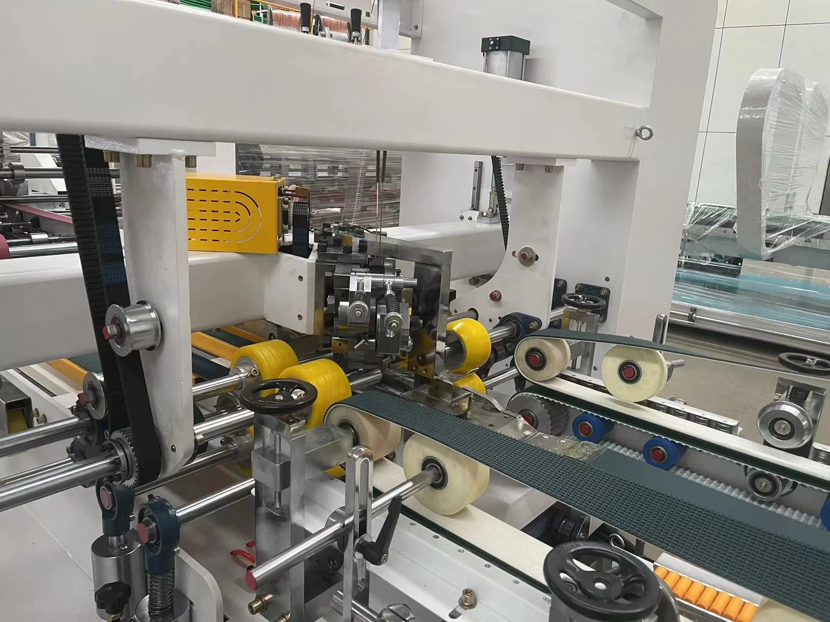 manufacturing packaging machines carton box folding gluing stapler machine paper processing machinery