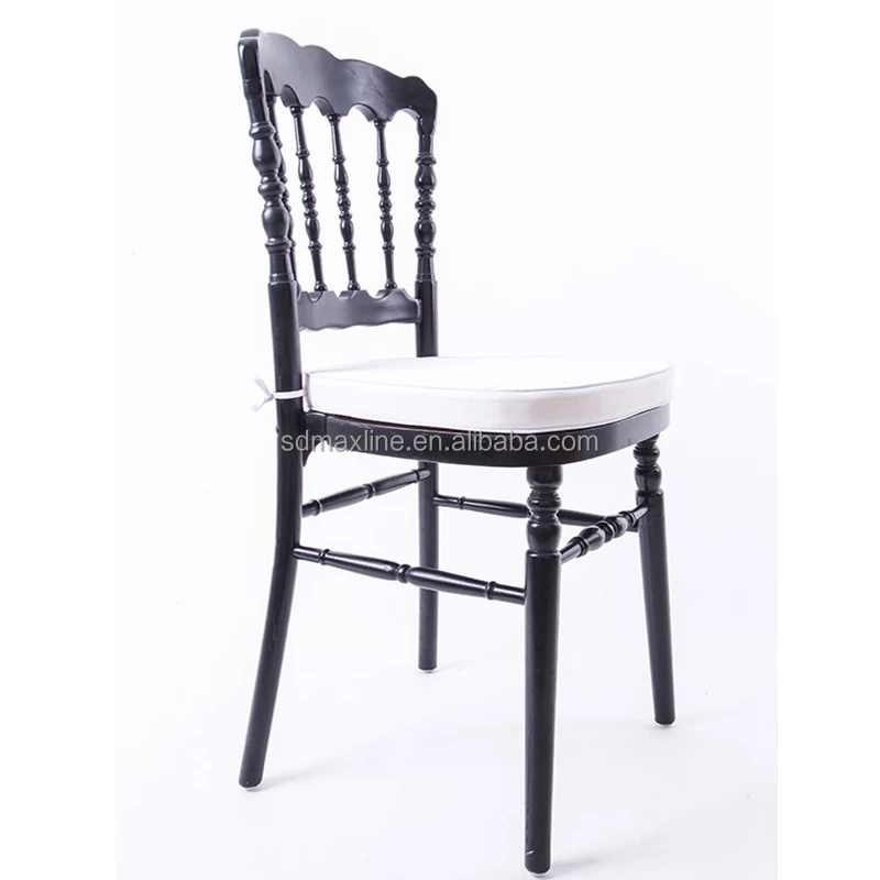 Cheap Napoleon Hotel Event White Color Party Event Wooden Chairs