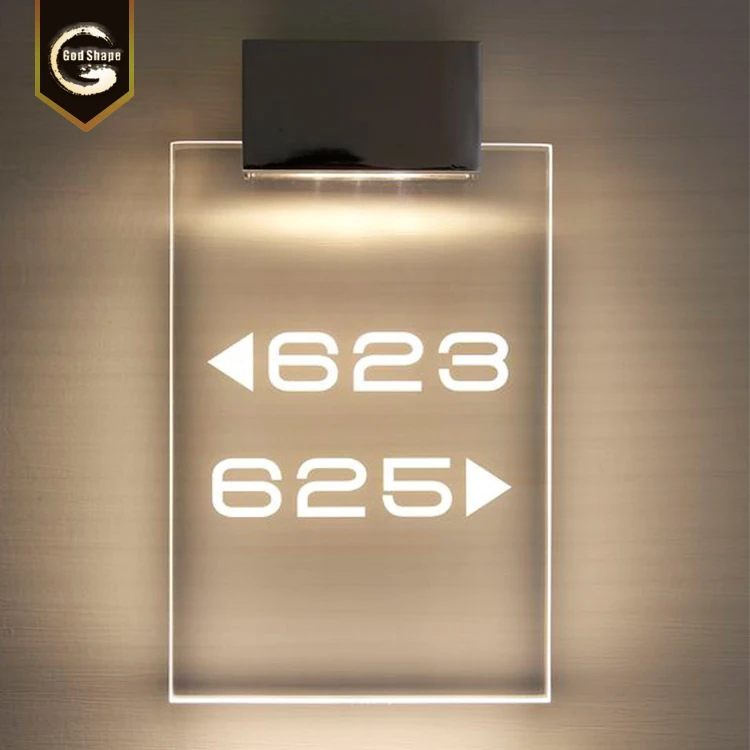 Extruded aluminum K curved door sign