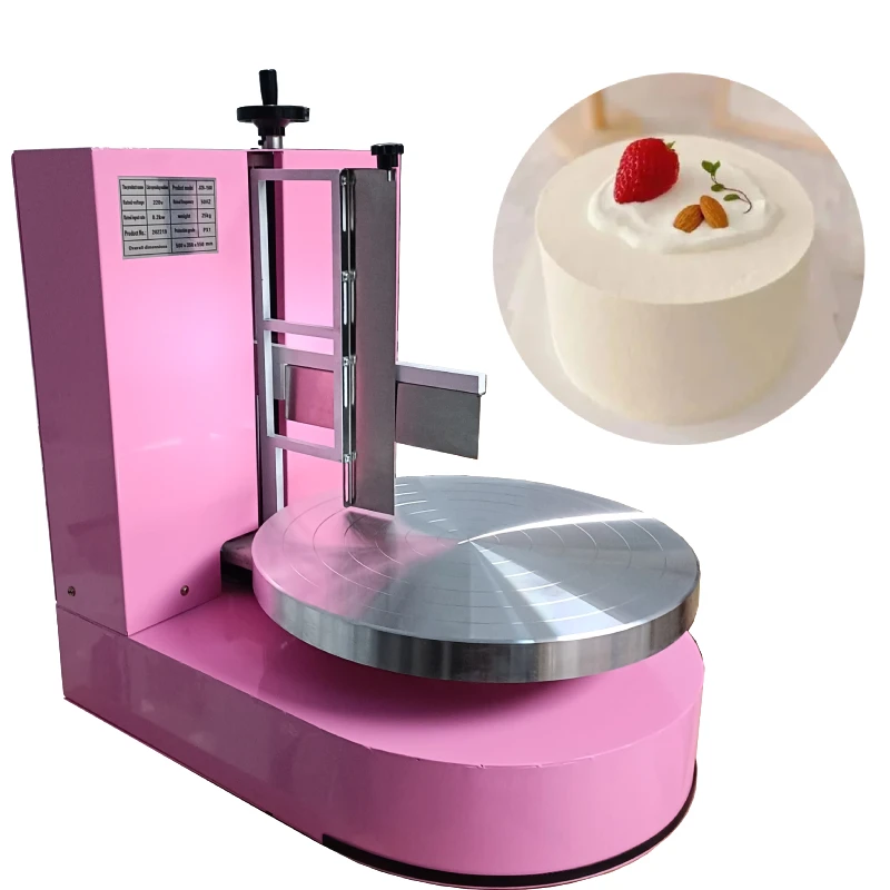 Delicate automatic small cake decorating spinner cake frosting icing coating machine to restaurant