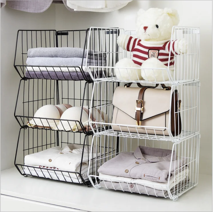 Сетчатые корзины для хранения с крючками металлическая подвесная корзина кухонный органайзер держатель дверь шкафа брюк